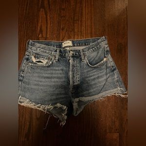Agolde Parker denim shorts